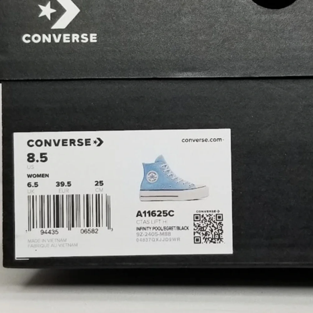 Converse Women's CTAS Lift Hi Tops Size 8.5 Infinity Pool A11625C - Picture 7 of 7